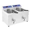 FRYTOWNICA FRYTKOWNICA PODWÓJNA INDUKCYJNA 7000W 230V ROYAL CATERING 2X 10L