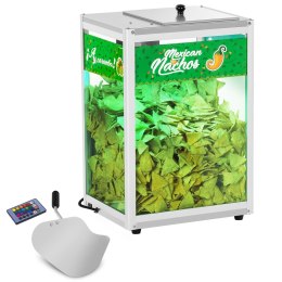 PODŚWIETLANY PODGRZEWACZ DO NACHOS POPCORNU ORZESZKÓW LED 100W ROYAL CATERING RCNW-1L