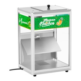 PODŚWIETLANY PODGRZEWACZ DO NACHOS POPCORNU ORZESZKÓW LED 100W ROYAL CATERING RCNW-1L