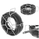 SPIRALA PRZEPYCHACZ SPRĘŻYNA DO RUR HYDRAULICZNA 6 X 2.45 M ŚR. 16 MM ZESTAW