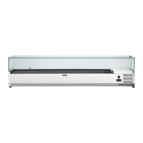 NADSTAWA CHŁODNICZA ZE SZKLANĄ OSŁONĄ 9X GN1/3 200CM NADSTAWA CHŁODNICZA ZE SZKLANĄ OSŁONĄ 9X GN1/3 200CM