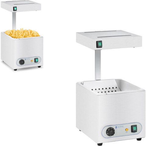 PODGRZEWACZ DO FRYTEK Z PROMIENNIKIEM CIEPŁA 850W ROYAL CATERING RCWG-1500