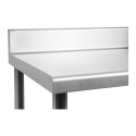 STÓŁ BLAT ROBOCZY GASTRONOMICZNY Z RANTEM STALOWY NIERDZEWNY 120X60CM