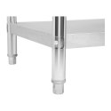 STÓŁ BLAT ROBOCZY GASTRONOMICZNY Z RANTEM STALOWY NIERDZEWNY 120X60CM