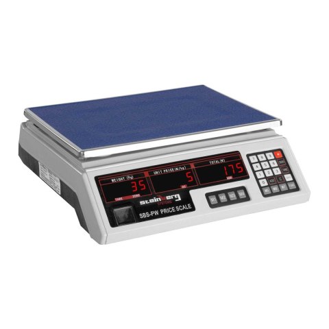 WAGA SKLEPOWA HANDLOWA CENOWA BIAŁA 30KG / 2G WAGA SKLEPOWA HANDLOWA CENOWA BIAŁA 30KG / 2G