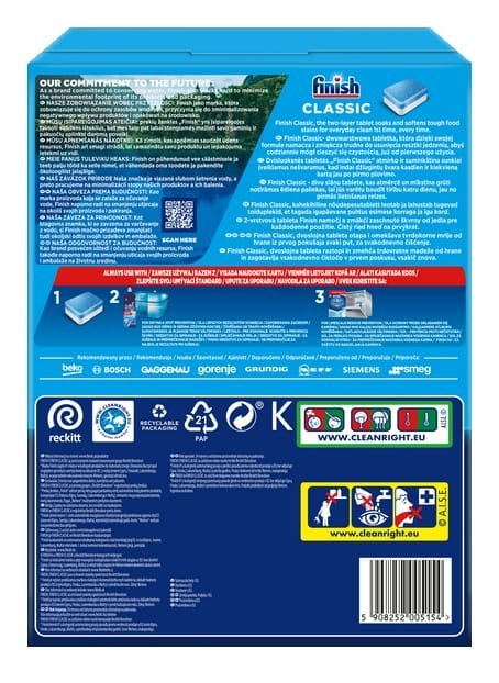 FINISH Tabletki Classic 100 cytrynowe FINISH Tabletki Classic 100 cytrynowe