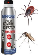 BROS - spray na komary i kleszcze 50% DEET 90ml - 1 szt.