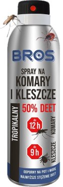 BROS - spray na komary i kleszcze 50% DEET 90ml - 1 szt.