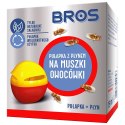 Zestaw BROS - pułapka z płynem na muszki owocówki + płyn do pułapki na muszki owocówki 15ml