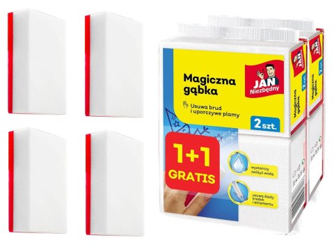 Jan Niezbędny Magiczna Gąbka 4 szt. Jan Niezbędny Magiczna Gąbka 4 szt.