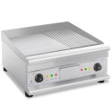 GRILL PŁYTA GRILLOWA PODWÓJNA GŁADKA RYFLOWANA Z SZUFLADĄ NA TŁUSZCZ 230 V 2X 3200 W