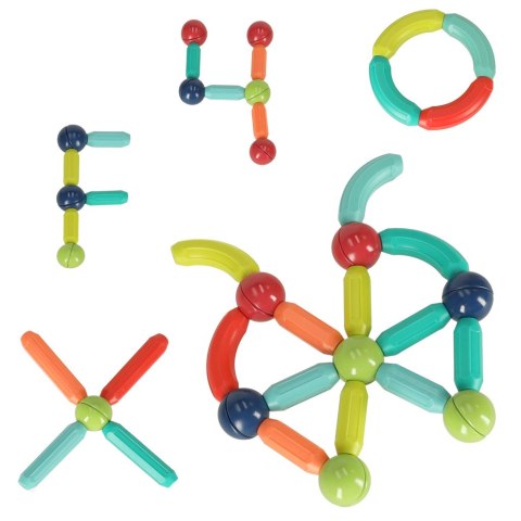 Klocki magnetyczne magnetic sticks duże patyczki dla małych dzieci 50 elementów Klocki magnetyczne magnetic sticks duże patyczki dla małych dzieci 50 elementów