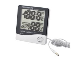 Termometr cyfrowy lcd wew. Zewnętrzny data alarm