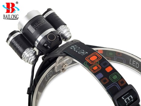 Bailong latarka czołowa led cree xm-l t6 2 x xpe Bailong latarka czołowa led cree xm-l t6 2 x xpe