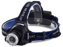 Bailong latarka czołowa zoom led cree xm-l3-u3