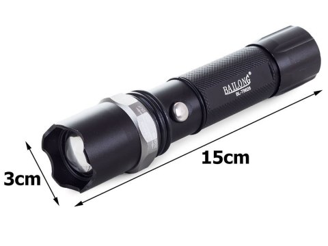 Bailong latarka taktyczna led cree zoom xml-t6 moc Bailong latarka taktyczna led cree zoom xml-t6 moc