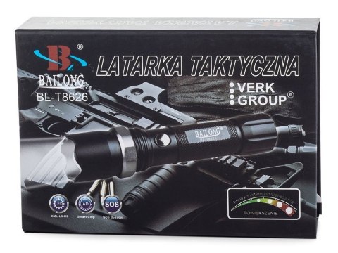 Bailong latarka taktyczna led cree zoom xml-t6 moc Bailong latarka taktyczna led cree zoom xml-t6 moc