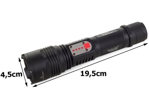 Bailong latarka wojskowa cree led usb xm-l t6 Bailong latarka wojskowa cree led usb xm-l t6