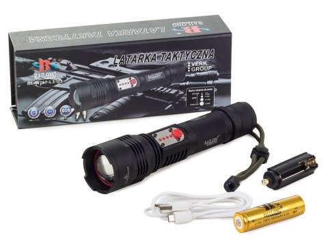 Bailong latarka wojskowa cree led usb xm-l t6 Bailong latarka wojskowa cree led usb xm-l t6