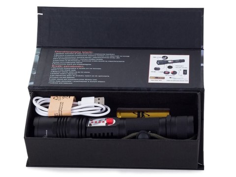 Bailong latarka wojskowa cree led usb xm-l t6 Bailong latarka wojskowa cree led usb xm-l t6