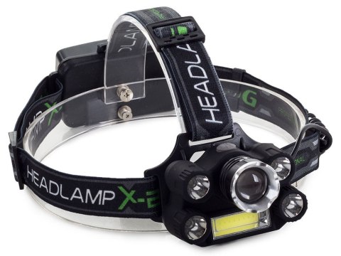 Latarka czołowa bailong 5x led + cob cree xm-l t6 Latarka czołowa bailong 5x led + cob cree xm-l t6