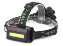 Latarka czołowa bailong 5x led + cob cree xm-l t6