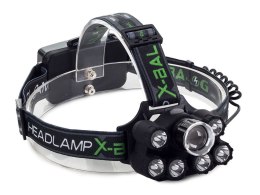 Latarka czołowa bailong cree xm-l t6 7 x led uv