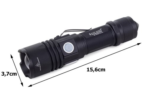 Latarka taktyczna bailong cree led xm-l3-u3 usb Latarka taktyczna bailong cree led xm-l3-u3 usb