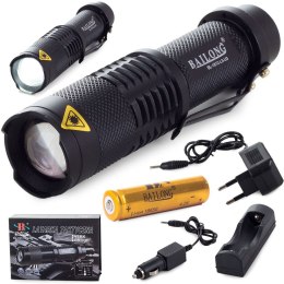 Latarka taktyczna bailong led cree xm-l3-u3 zoom
