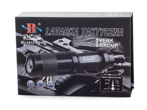 Latarka taktyczna bailong led cree xm-l3-u3 zoom Latarka taktyczna bailong led cree xm-l3-u3 zoom