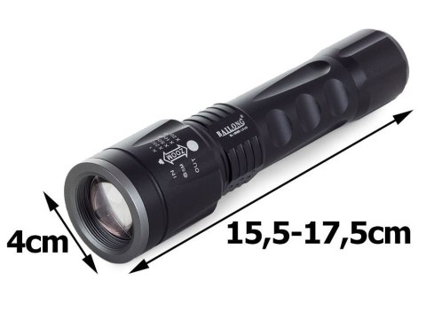 Latarka taktyczna bailong led cree zoom xm-l3-u3 Latarka taktyczna bailong led cree zoom xm-l3-u3