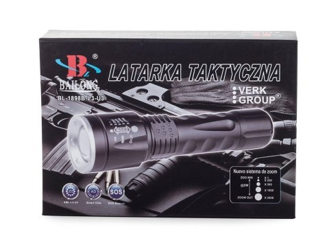 Latarka taktyczna bailong led cree zoom xm-l3-u3 Latarka taktyczna bailong led cree zoom xm-l3-u3