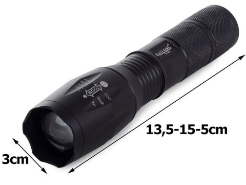 Latarka taktyczna bailong zoom led cree xm-l3-u3 Latarka taktyczna bailong zoom led cree xm-l3-u3
