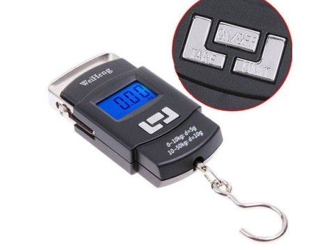 Waga bagażowa wędkarska hakowa podróżna lcd 50kg Waga bagażowa wędkarska hakowa podróżna lcd 50kg