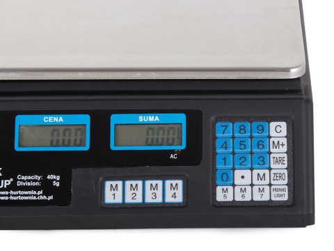 Waga sklepowa elektroniczna kalkulacyjna 40kg pl Waga sklepowa elektroniczna kalkulacyjna 40kg pl