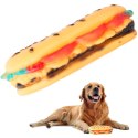 Zabawka dla psa piszcząca gryzak guma hamburger