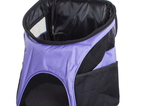 Torba transportowa plecak do noszenia dla psa kota fioletowa Torba transportowa plecak do noszenia dla psa kota fioletowa