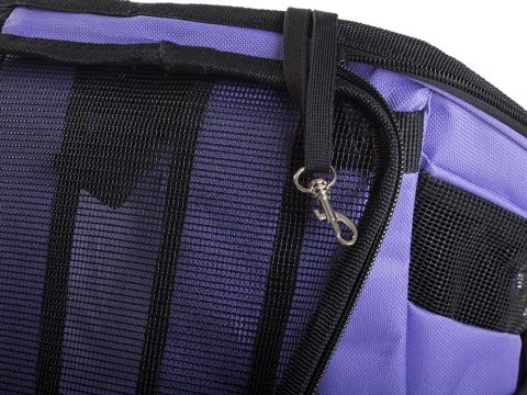 Torba transportowa plecak do noszenia dla psa kota fioletowa Torba transportowa plecak do noszenia dla psa kota fioletowa