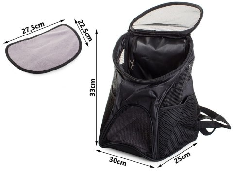 Torba transportowa plecak do noszenia dla psa kotaa psa kota czarny Torba transportowa plecak do noszenia dla psa kotaa psa kota czarny