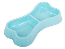 Miska plastikowa dla psa kota podwójna 0,15l