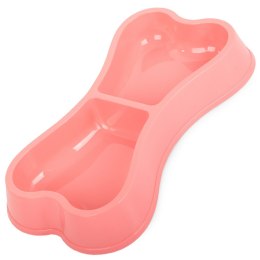 Miska plastikowa dla psa kota podwójna 0,15l