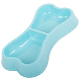 Miska plastikowa dla psa kota podwójna 0,25l