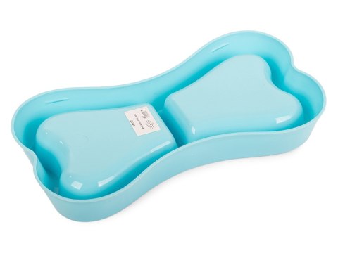 Miska plastikowa dla psa kota podwójna 0,25l Miska plastikowa dla psa kota podwójna 0,25l