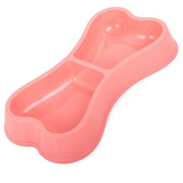 Miska plastikowa dla psa kota podwójna 0,25l