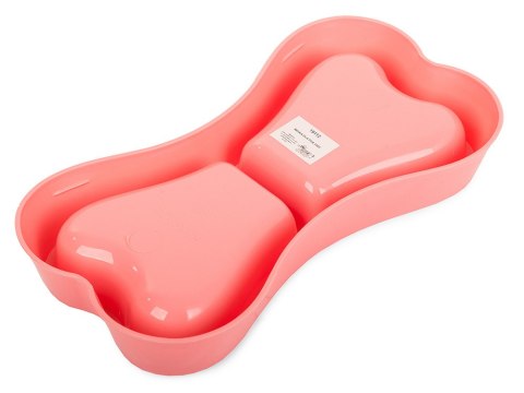 Miska plastikowa dla psa kota podwójna 0,25l Miska plastikowa dla psa kota podwójna 0,25l
