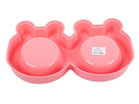 Miska podwójna dla psa kota metalowa 0,175l x 2 Miska podwójna dla psa kota metalowa 0,175l x 2