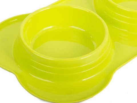 Miska podwójna dla psa kota na karmę 0,4 l x 2 Miska podwójna dla psa kota na karmę 0,4 l x 2