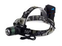 Bailong latarka czołowa rowerowa cree xml t6 zoom