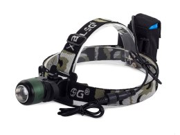 Bailong latarka czołowa rowerowa cree xml t6 zoom