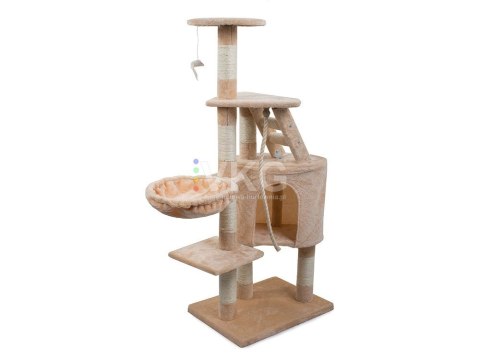 DRAPAK DLA KOTA DRZEWKO DOMEK LEGOWISKO 119cm DRAPAK DLA KOTA DRZEWKO DOMEK LEGOWISKO 119cm